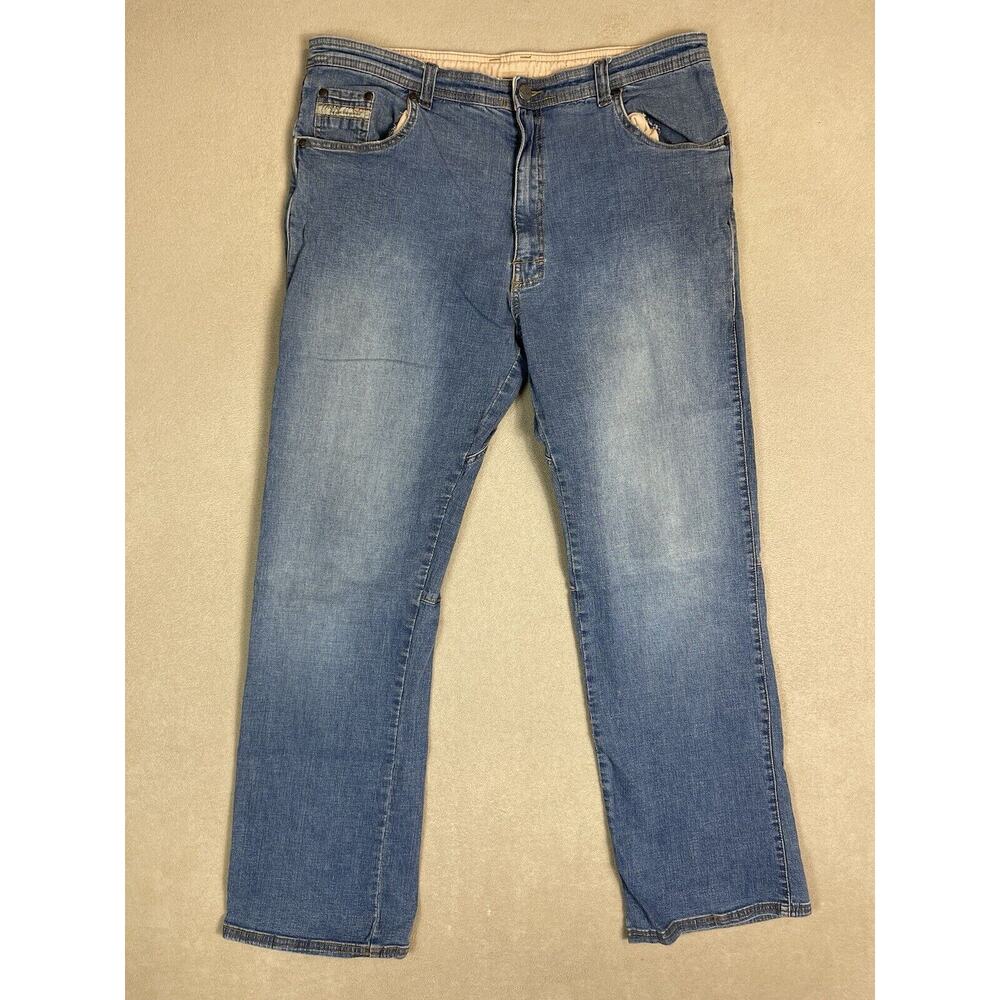 Prana Jeans Mens Extra Large Blue Straight Leg Relaxed Fit Adult XL